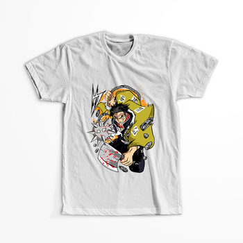 Koszulka Biała Demon Slayer / Kimetsu no Yaiba / Miecz zabójcy demonów - WYBIERZ KOLOR KOSZULKI I FASON