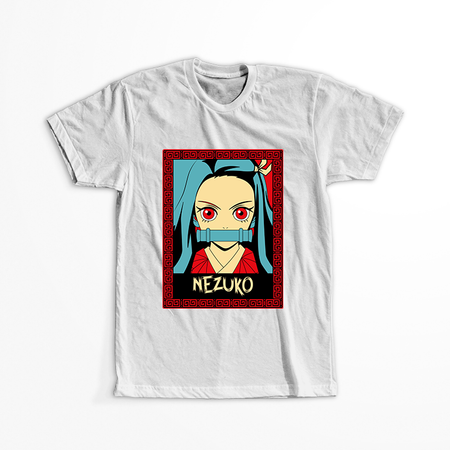 Koszulka Biała Demon Slayer / Kimetsu no Yaiba / Miecz zabójcy demonów - WYBIERZ KOLOR KOSZULKI I FASON