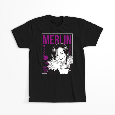 Koszulka Czarna Seven Deadly Sins - WYBIERZ KOLOR KOSZULKI I FASON