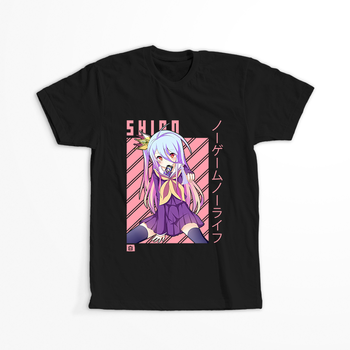 Koszulka Czarna No Game No Life - WYBIERZ KOLOR KOSZULKI I FASON