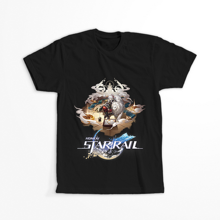 Koszulka Czarna - Honkai Star Rail  - Jing Yuan WYBIERZ KOLOR KOSZULKI I FASON