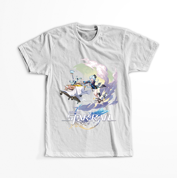 Koszulka Biała - Honkai Star Rail  - Misha WYBIERZ KOLOR KOSZULKI I FASON