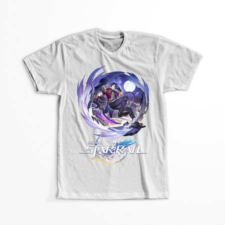 Koszulka Czarna - Honkai Star Rail - Sampo WYBIERZ KOLOR KOSZULKI I FASON