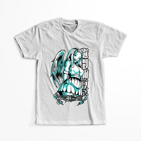 Koszulka Biała Demon Slayer / Kimetsu no Yaiba / Miecz zabójcy demonów - WYBIERZ KOLOR KOSZULKI I FASON