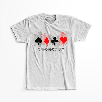 Koszulka Biała Alice in Borderland - WYBIERZ KOLOR KOSZULKI I FASON