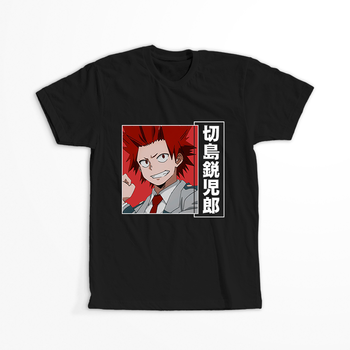 Koszulka Czarna My Hero Academia / Akademia bohaterów - WYBIERZ KOLOR KOSZULKI I FASON