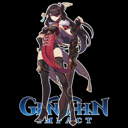 Koszulka Biała Genshin Impact - Beidou - WYBIERZ KOLOR KOSZULKI I FASON