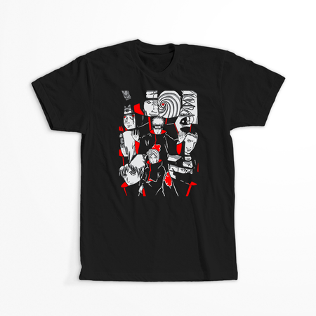 Koszulka Czarna Naruto / Boruto - WYBIERZ KOLOR KOSZULKI I FASON