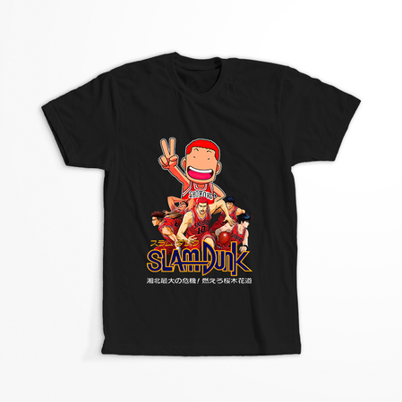 Koszulka Czarna Slam Dunk WYBIERZ KOLOR KOSZULKI I FASON
