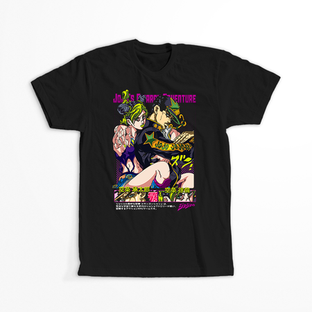 Koszulka Czarna JOJO's Bizarre Adventure - WYBIERZ KOLOR KOSZULKI I FASON