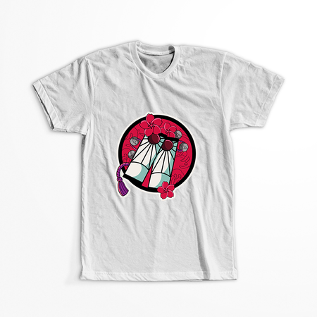 Koszulka Biała Demon Slayer / Kimetsu no Yaiba / Miecz zabójcy demonów - WYBIERZ KOLOR KOSZULKI I FASON