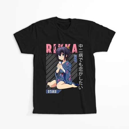 Koszulka Czarna Chuunibyou demo Koi ga Shitai! / Love, Chunibyo & Other Delusions! - WYBIERZ KOLOR KOSZULKI I FASON