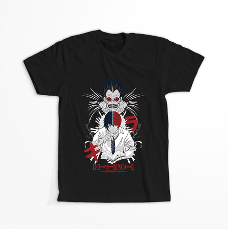 Koszulka Czarna Death Note - WYBIERZ KOLOR KOSZULKI I FASON