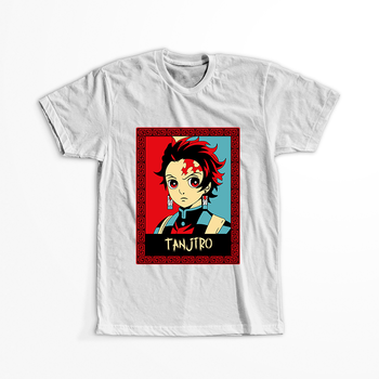 Koszulka Biała Demon Slayer / Kimetsu no Yaiba / Miecz zabójcy demonów - WYBIERZ KOLOR KOSZULKI I FASON