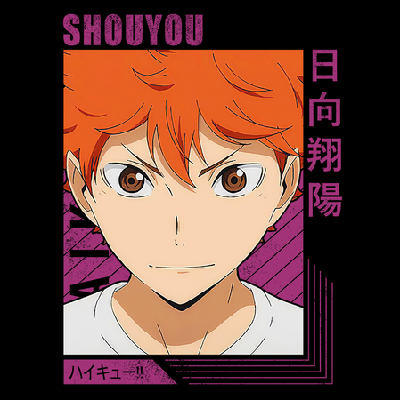 Koszulka Czarna - Haikyuu!!  - WYBIERZ KOLOR KOSZULKI I FASON