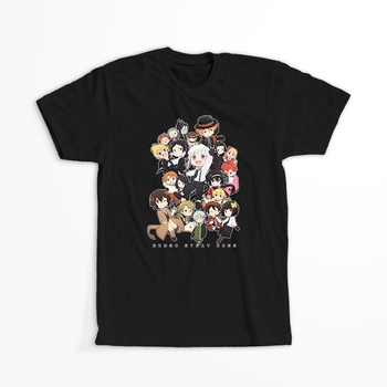 Koszulka Czarna - Bungou Stray Dogs - WYBIERZ KOLOR KOSZULKI I FASON