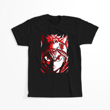 Koszulka Czarna - Black Clover - WYBIERZ KOLOR KOSZULKI I FASON