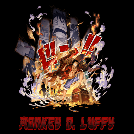 Koszulka Czarna One Piece - WYBIERZ KOLOR KOSZULKI I FASON