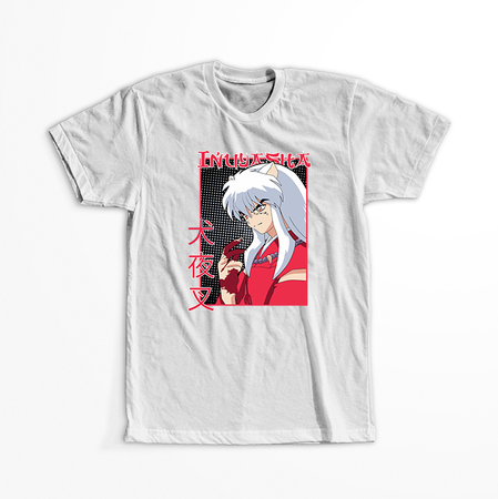 Koszulka Biała - InuYasha - WYBIERZ KOLOR KOSZULKI I FASON