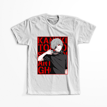 Koszulka Biała Tokyo Ghoul - WYBIERZ KOLOR KOSZULKI I FASON