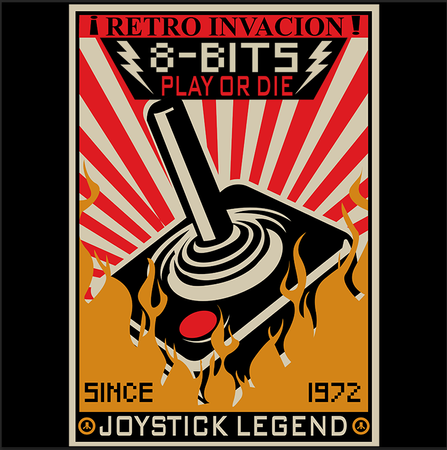 Torba z uszami z 8 bits play or die