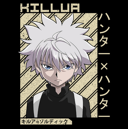 Koszulka Biała Hunter x Hunter WYBIERZ KOLOR KOSZULKI I FASON