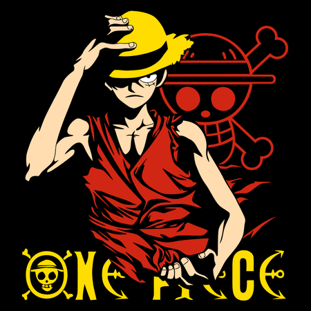 Koszulka Czarna One Piece - WYBIERZ KOLOR KOSZULKI I FASON