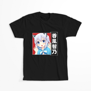 Koszulka Czarna - Is the Order a Rabbit? - WYBIERZ KOLOR KOSZULKI I FASON