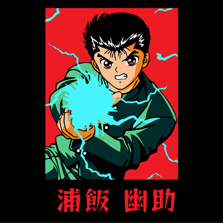 Koszulka Czarna Yu Yu Hakusho WYBIERZ KOLOR KOSZULKI I FASON