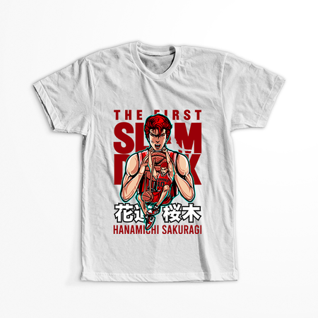 Koszulka Biała Slam Dunk WYBIERZ KOLOR KOSZULKI I FASON