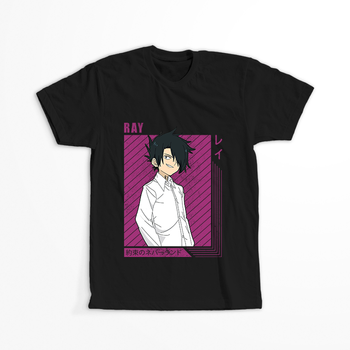 Koszulka Czarna - The Promised Neverland - WYBIERZ KOLOR KOSZULKI I FASON