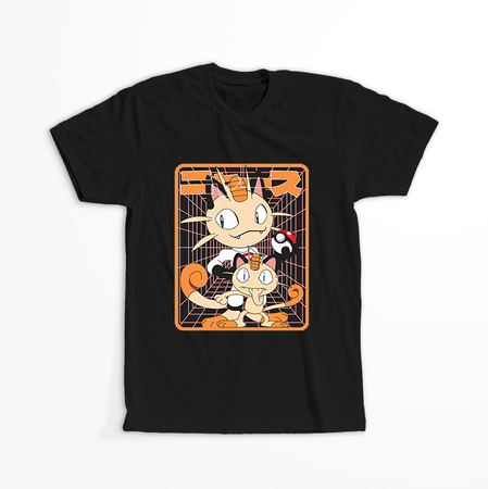 Koszulka Czarna - Pokemon x Naruto - WYBIERZ KOLOR KOSZULKI I FASON