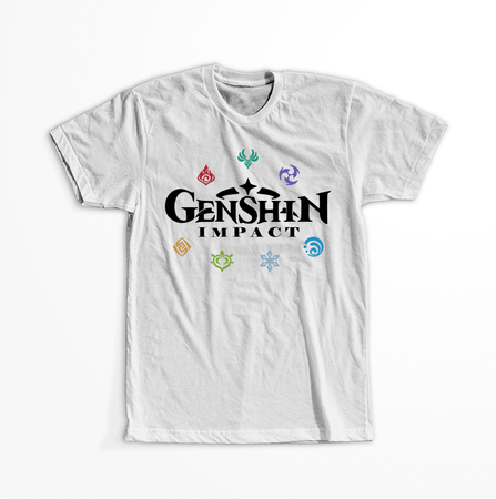 Koszulka Biała Genshin Impact - Kokomi - WYBIERZ KOLOR