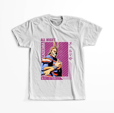 Koszulka Biała My Hero Academia / Akademia bohaterów - WYBIERZ KOLOR KOSZULKI I FASON