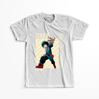 Koszulka Biała My Hero Academia / Akademia bohaterów - WYBIERZ KOLOR KOSZULKI I FASON