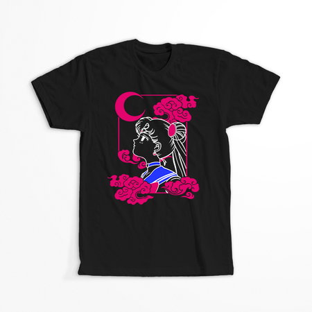 Koszulka Czarna - Czarodziejka z księżyca / Sailor Moon - WYBIERZ KOLOR KOSZULKI I FASON