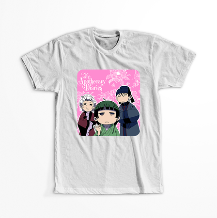 Koszulka Biała The Apothecary Diaries / Zapiski Zielarki - WYBIERZ FASON I KOLOR KOSZULKI 