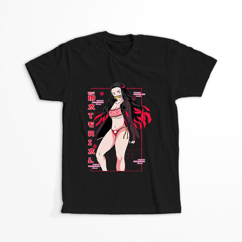 Koszulka Czarna Demon Slayer / Kimetsu no Yaiba / Miecz zabójcy demonów - WYBIERZ KOLOR KOSZULKI I FASON