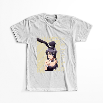 Koszulka Biała Seishun Buta Yarou wa Bunny Girl Senpai no Yume wo Minai WYBIERZ KOLOR KOSZULKI I FASON