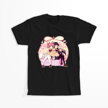 Koszulka Czarna - Puella Magi Madoka Magica - WYBIERZ KOLOR KOSZULKI I FASON