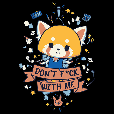 Koszulka Biała - Aggretsuko - WYBIERZ KOLOR KOSZULKI I FASON