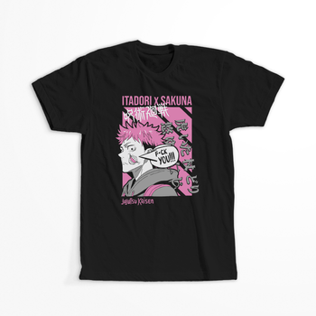 Koszulka Czarna Jujutsu Kaisen - WYBIERZ KOLOR KOSZULKI I FASON