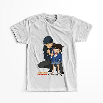 Koszulka Biała Detective Conan WYBIERZ KOLOR KOSZULKI I FASON