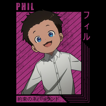 Koszulka Biała - The Promised Neverland - WYBIERZ KOLOR KOSZULKI I FASON