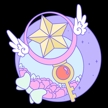 Koszulka Czarna - Card Captor Sakura - WYBIERZ KOLOR KOSZULKI I FASON