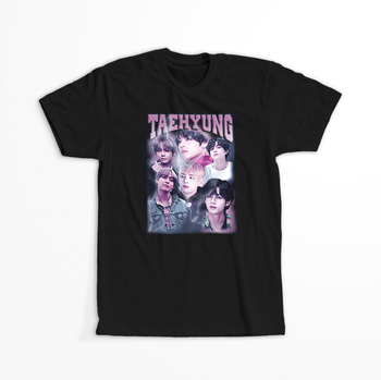 Koszulka Czarna BTS - WYBIERZ KOLOR KOSZULKI I FASON