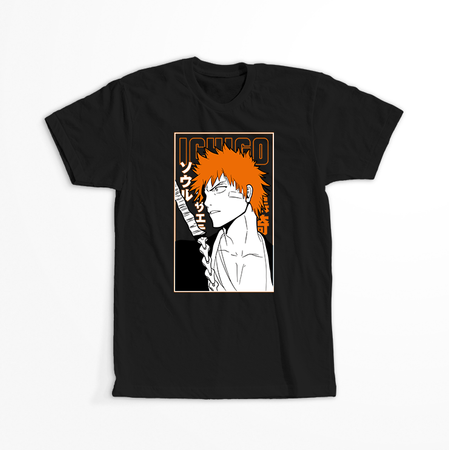 Koszulka Czarna Bleach - WYBIERZ KOLOR KOSZULKI I FASON