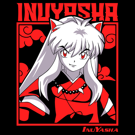 Koszulka Biała - InuYasha - WYBIERZ KOLOR KOSZULKI I FASON
