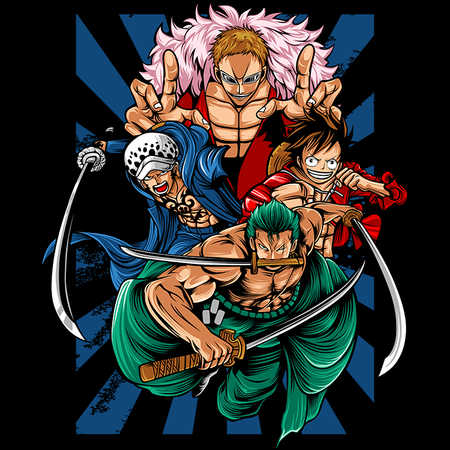 Koszulka Biała One Piece - WYBIERZ KOLOR KOSZULKI I FASON