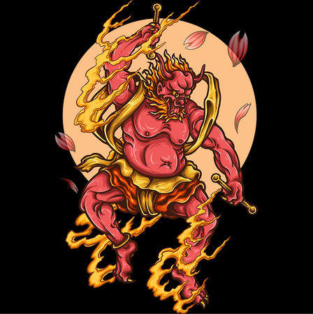 Torba z uszami z Japoński demon